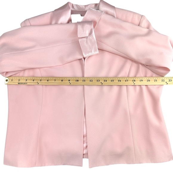 Girlhood Barbie Core Pastel Pink Satin Trim Blazer Jacket 16P - Picture 5 of 8